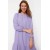 TRENDYOL MODEST Lilac Gather Detailed Cotton Maxi Dress – Elegant, Modest, and Comfortable