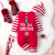 Christmas Style Baby Climbing Suit – Long Sleeve Monogram Print for Boys & Girls