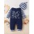 Christmas Style Baby Climbing Suit – Long Sleeve Monogram Print for Boys & Girls