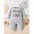 Christmas Style Baby Climbing Suit – Long Sleeve Monogram Print for Boys & Girls