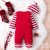 Christmas Style Baby Climbing Suit – Long Sleeve Monogram Print for Boys & Girls