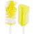 5Pcs/Set Multifunctional Sponge Cleaning Tool for Baby Bottles, Straws, and Nipples - BPA-Free - Yellow