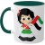 Bait Al Noor Gifts UAE National Day Ceramic Mug, Dubai Love, Green/Red/White