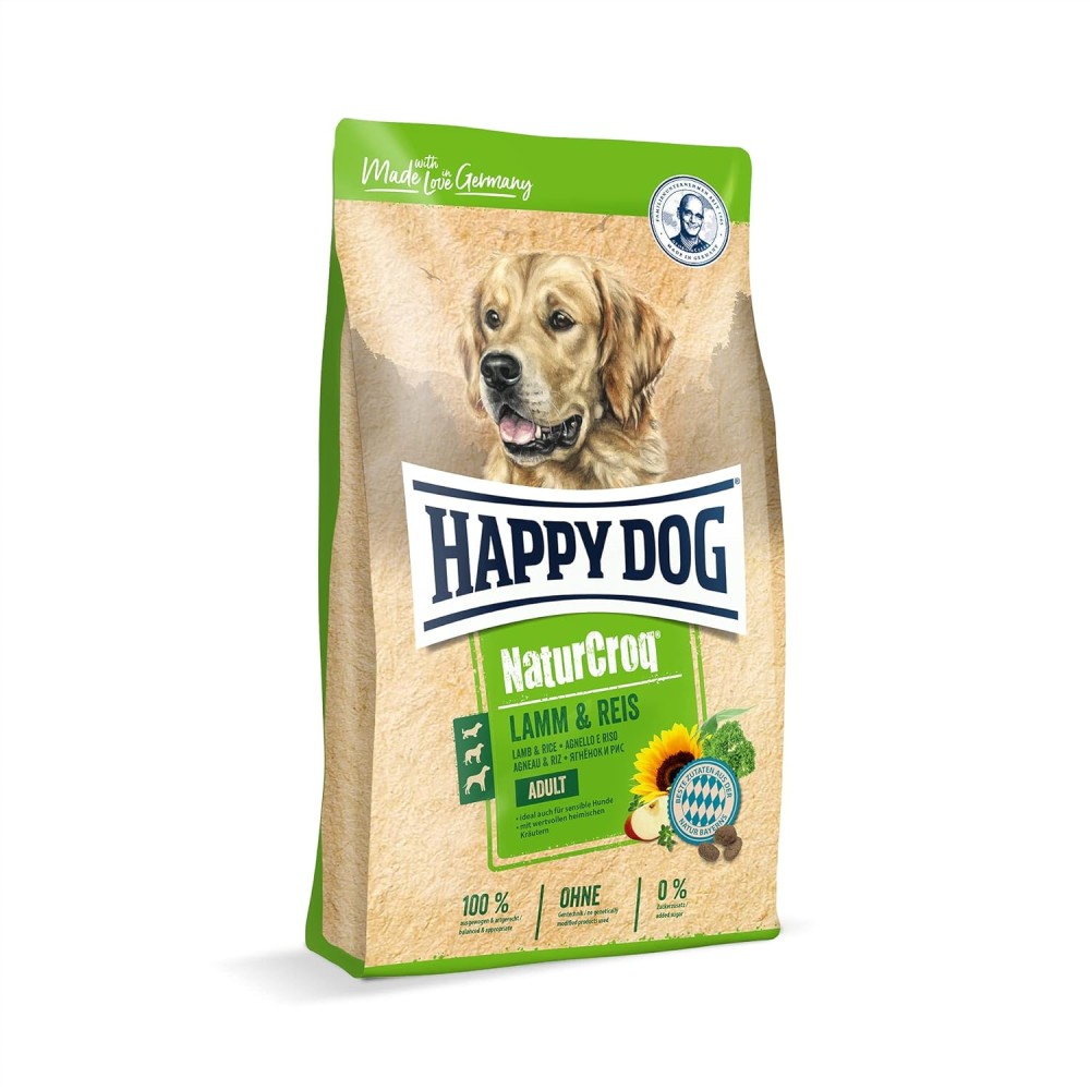 Happy Dog Naturcroq Lamb & Rice Dry Dog Food 15Kg - Allergy Relief & Sensitive Stomach Care