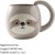 Yalucky Sloth Novelty Ceramic Coffee Mug – 3D Cartoon Design, 330ml, Funny Gifts