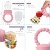 O'doe Baby Led Weaning Feeding Supplies | 11-Piece Silicone Baby Feeding Set | Rose