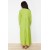 TRENDYOL MODEST Oil Green Gather Detailed Maxi Dress – Modest & Stylish Comfort