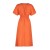 Trendyol Collection Orange Lacing Detail Midi A-Line Off-Shoulder Woven Dress