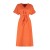 Trendyol Collection Orange Lacing Detail Midi A-Line Off-Shoulder Woven Dress