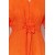 Trendyol Collection Orange Lacing Detail Midi A-Line Off-Shoulder Woven Dress