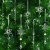 OuMuaMua Crystal Christmas Ornaments – Snowflake & Icicle Set for Winter Decor