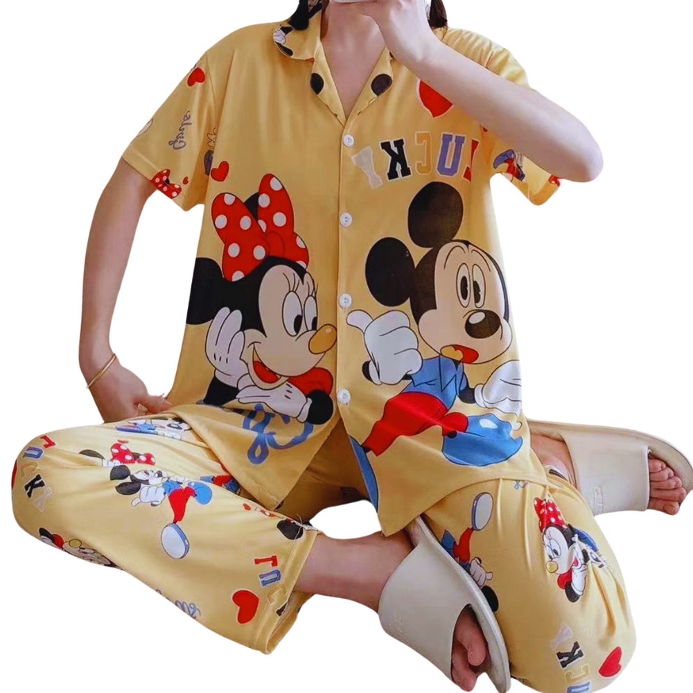 Women's Nightwear Pyjama & Shirt 2Pcs