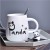 BigNoseDeer Panda Mug – Cute Ceramic Coffee Mug with 3D Panda Lid & Spoon, 380ml