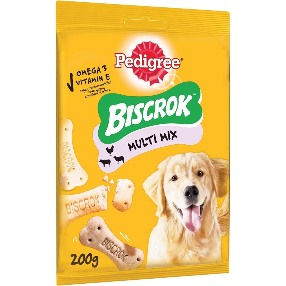 Pedigree Biscrok Gravy Bones Dog Treats, Multipack 200g – Healthy & Tasty Snacks