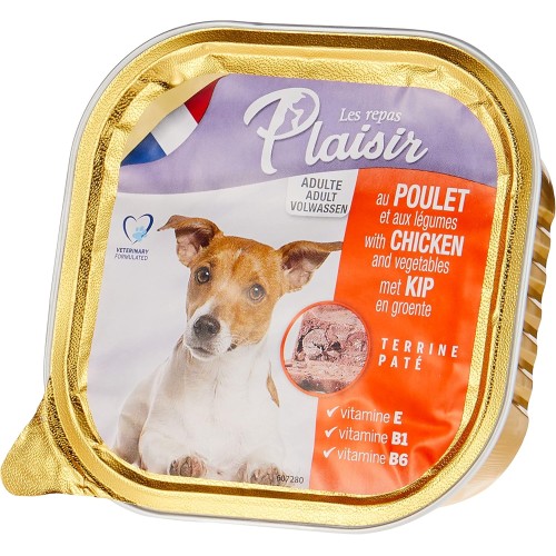 Plaisir Dogs Paté Rich in Chicken (300g) - Premium Wet Dog Food