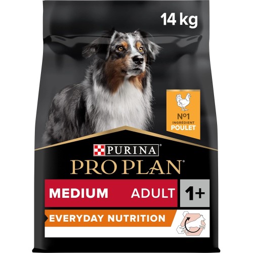 Purina Pro Plan Everyday Nutrition Medium Adult Dry Dog Food with Chicken, 14 kg