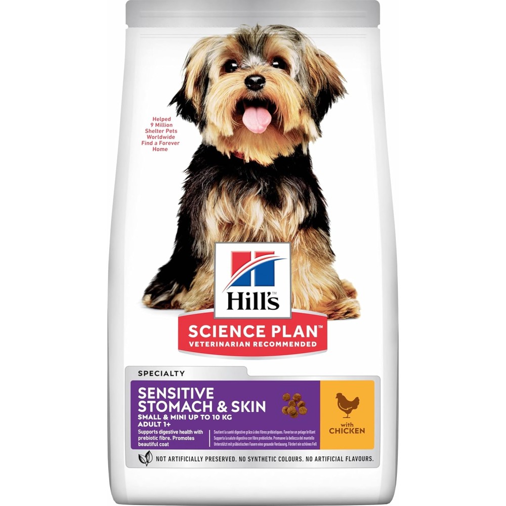 Hill's Science Plan Sensitive Stomach & Skin Small & Mini Adult Dog Food with Chicken, 1.5Kg