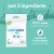 WaterWipes Plastic-Free On the Go Wipes, 100 Wet Wipes Bundle, 99.9% Water, Unscented