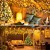 Pomefar 200LED Christmas Hanging Lights, 6.5x6.6ft Warm White Waterproof Curtain Lights