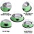 Rapsrk Non-Slip Stainless Steel Cat Bowls for Food & Water, Set of 2