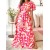 Women’s Summer Printed Ruffle Maxi Dress – Vintage Elegant O-Neck Half Sleeve