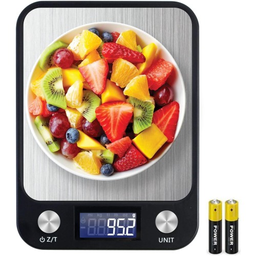 SKY-TOUCH Digital Kitchen Scale – Ultra Slim, Multifunction Food Scale with Touch Buttons