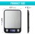 SKY-TOUCH Digital Kitchen Scale – Ultra Slim, Multifunction Food Scale with Touch Buttons