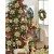 SLEEPHEAD® 24PCS Christmas Glitter Poinsettia Ornaments – Decorative Xmas Hanging Flowers Set