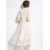 Vintage Lace Hollow Out Dress – O-Neck Slim Fit Elegant Summer Long Dress for Women