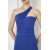 Vuvutasarım Saks Blue Cross Collar Evening Dress – Flexible Diver Fabric Design