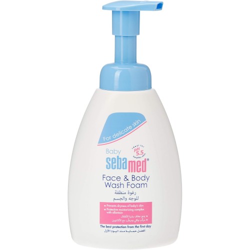 Sebamed Baby Face & Body Wash Foam - Gentle Cleansing 400ml