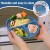 U-HOOME Silicone Baby Feeding Set | Baby Led Weaning Supplies | Dark Blue