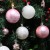 TBSITNS Christmas Ball Set – Pink & White Shatterproof Ornaments for Trees & Festive Decor