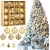 TBSITNS 42 Pieces Gold Christmas Tree Ball Decorations – Shatterproof Hanging Ornaments