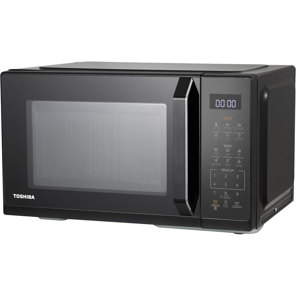 TOSHIBA 20L Microwave Oven: Solo Microwave with 11 Power Levels, Easy Defrost & Auto Men