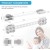 SKY-TOUCH Baby Safety Locks – Adjustable Double Button Latch System, Pack of 6 (White)