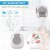 SKY-TOUCH Baby Safety Locks – Adjustable Double Button Latch System, Pack of 6 (White)