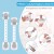 SKY-TOUCH Baby Safety Locks – Adjustable Double Button Latch System, Pack of 6 (White)