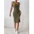 Sexy Summer Tank Top Dress – Slim Fit Sleeveless Split Long Dress for Women