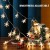 Tiokkss Christmas Snowflake Lights, 80 LED 10M String, Battery Operated, Waterproof - Warm White