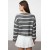 Striped Off-Shoulder Crew Neck Crop Knitwear – Casual Basics for Everyday Comfort