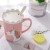 BigNoseDeer Cute Ceramic Unicorn Mug with Lace Lid & Spoon, 13oz Coffee Cup