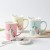 BigNoseDeer Cute Ceramic Unicorn Mug with Lace Lid & Spoon, 13oz Coffee Cup