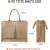 VEA 2-Pack Eco-Friendly Jute Bags – Reusable Shopping Bags with Laminated Interior & Handles