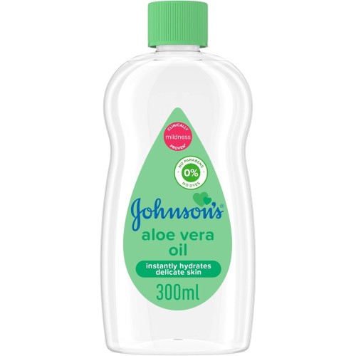 Johnson's Baby Moisturising Oil with Aloe Vera | 300ml | Hydrates & Nourishes