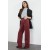 Trendyol Collection High Waist Claret Red Wide Leg Jeans – Elegant & Modern