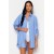 Women's White/Blue/Pink Striped Woven Shirt with Relaxed Fit