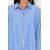 Women's White/Blue/Pink Striped Woven Shirt with Relaxed Fit