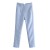 TRAFZA Women’s Light Blue High-Waist Straight Vintage Office Pants