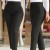 Women's High Waist Slim Pleated Pencil Pants with Pockets